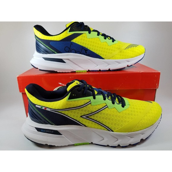 Diadora Men\'s Mythos Blushield Volo 2 Yellow/White/Black main image 4